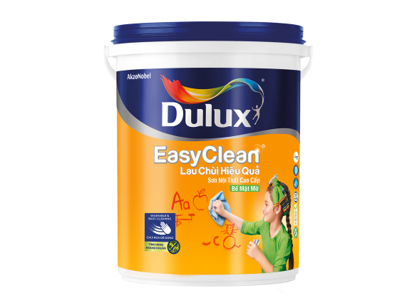 Sơn nước nội thất cao cấp DULUX EASYCLEAN LAU CHÙI HIỆU QUẢ Bề Mặt Mờ - A991